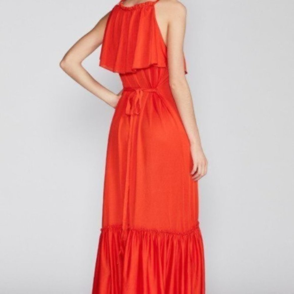 NWT Free People Coco Ruffle Tier Maxi Gown in Fire - Picture 5 of 9